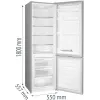 Gorenje HZS28862 RK4182PS4 RL_PRIL, 269 L, N-ST, 39 dB, 3,2 kg/24h, E, grigio
