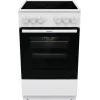 Cucina freestanding Gorenje GEC5A41WG piano cottura elettrico in vetroceramica bianco