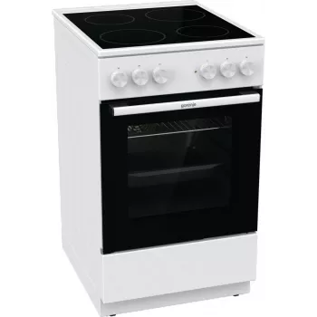 Cucina freestanding Gorenje GEC5A41WG piano cottura elettrico in vetroceramica bianco