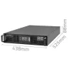UPS rack QOLTEC 52286 2 kVA (2000 W) fattore di potenza 1,0, montaggio a rack