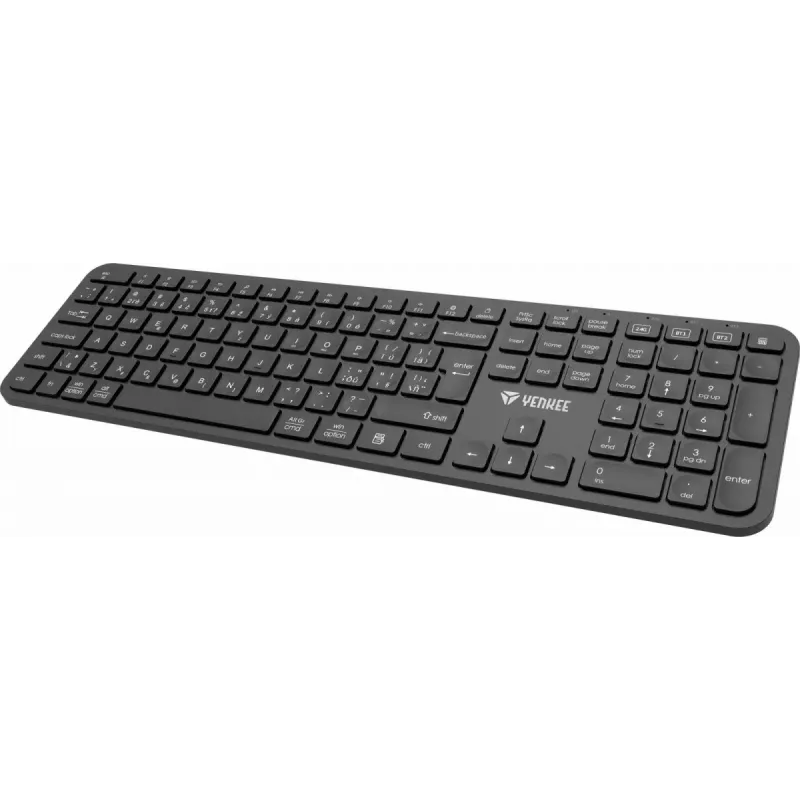 Tastiera wireless YENKEE YKB 2050 EGO 2.4G Bluetooth — layout compatto, doppia modalità wireless