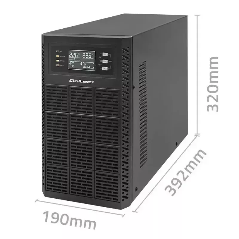 Gruppo di continuità QOLTEC 52282 3kVA Line-Interactive con display LCD