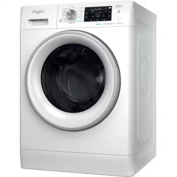 Whirlpool FFWDD 1076258 SV EE Lavasciuga a libera installazione a carica frontale bianco