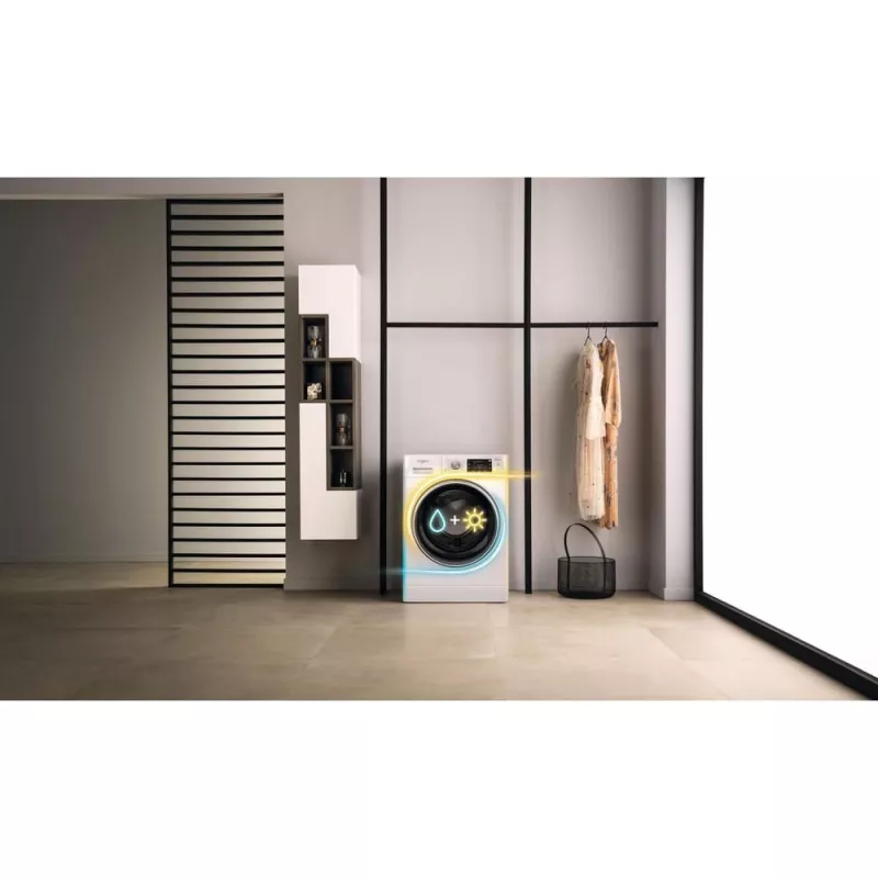 Whirlpool FFWDD 1076258 SV EE Lavasciuga a libera installazione a carica frontale bianco