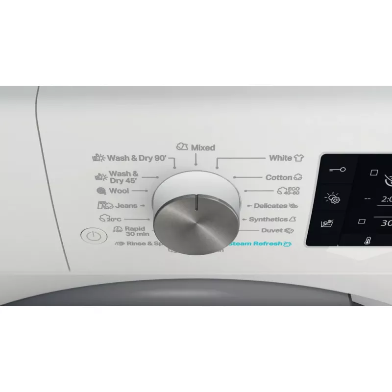 Whirlpool FFWDD 1076258 SV EE Lavasciuga a libera installazione a carica frontale bianco