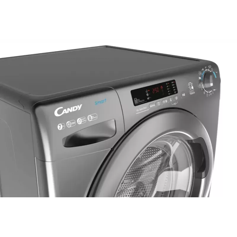 Lavatrice a carica frontale CANDY Smart Pro CS 1272DRRE/1-S, 7 kg, 1200 giri/min, antracite