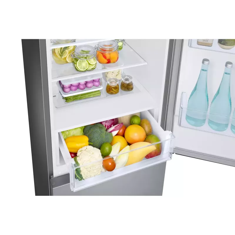 Samsung RB33B612ESA frigorifero combinato a libera installazione, congelatore in basso, 344 l (230 l + 114 l), Full No Frost, SpaceMax, classe energetica E, grafite metallizzato