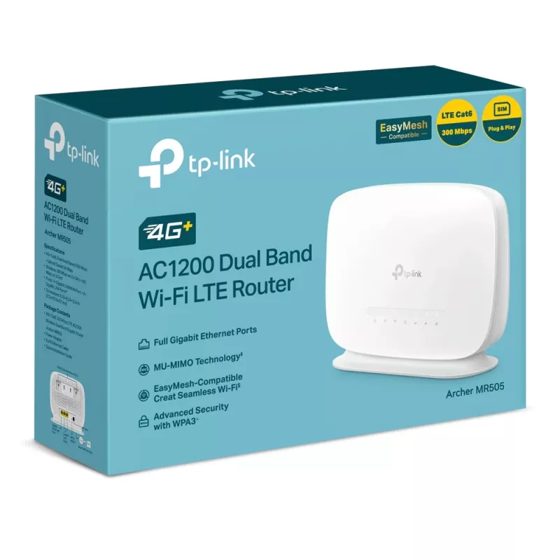 TP-Link Archer Router wireless 4G+ Cat6 AC1200 Dual Band Gigabit
