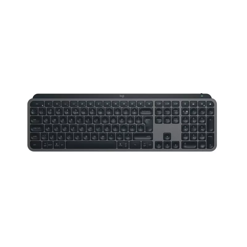 Tastiera wireless full-size Logitech Master MX Keys S — Bluetooth, QWERTY, switch a forbice, retroilluminazione LED, Graphite