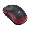 LOGITECH Mouse wireless M185 Rosso