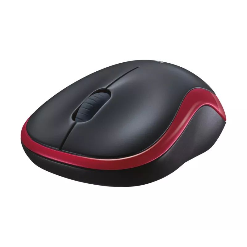 LOGITECH Mouse wireless M185 Rosso