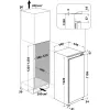Whirlpool ARG 7342 Frigorifero combinato da incasso 189 L Bianco