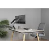 GEMBIRD Supporto doppio per monitor regolabile da scrivania, grigio spazio