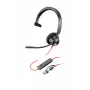HP Poly Blackwire 3310 cuffia USB-C monaurale certificata Microsoft Teams + adattatore USB-C/A