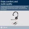 HP Poly Blackwire 3310 cuffia USB-C monaurale certificata Microsoft Teams + adattatore USB-C/A