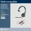 HP Poly Blackwire 3310 cuffia USB-C monaurale certificata Microsoft Teams + adattatore USB-C/A