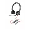 HP Poly Blackwire 3320 cuffia stereo USB-C + adattatore USB-C/A