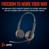 HP Poly Blackwire 3225 cuffia stereo USB-C + connettore jack 3,5 mm + adattatore USB-C/A