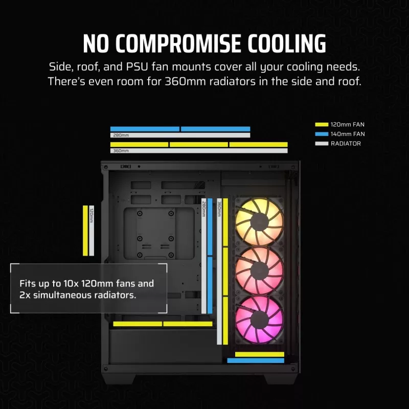 CORSAIR case PC – 3500X ARGB Mid-Tower