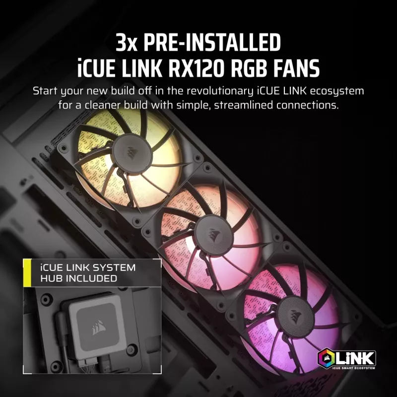 CORSAIR case PC - iCUE LINK 3500X RGB Mid-Tower