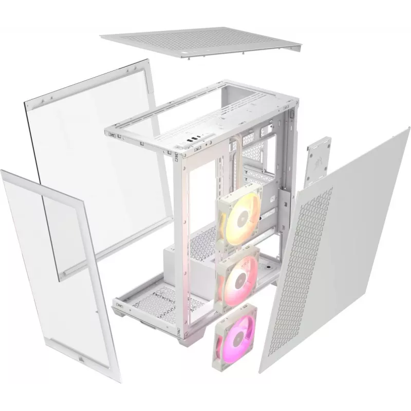 CORSAIR case PC - Icue Link 3500x RGB Mid-tower - bianco