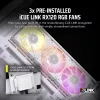 CORSAIR case PC - Icue Link 3500x RGB Mid-tower - bianco