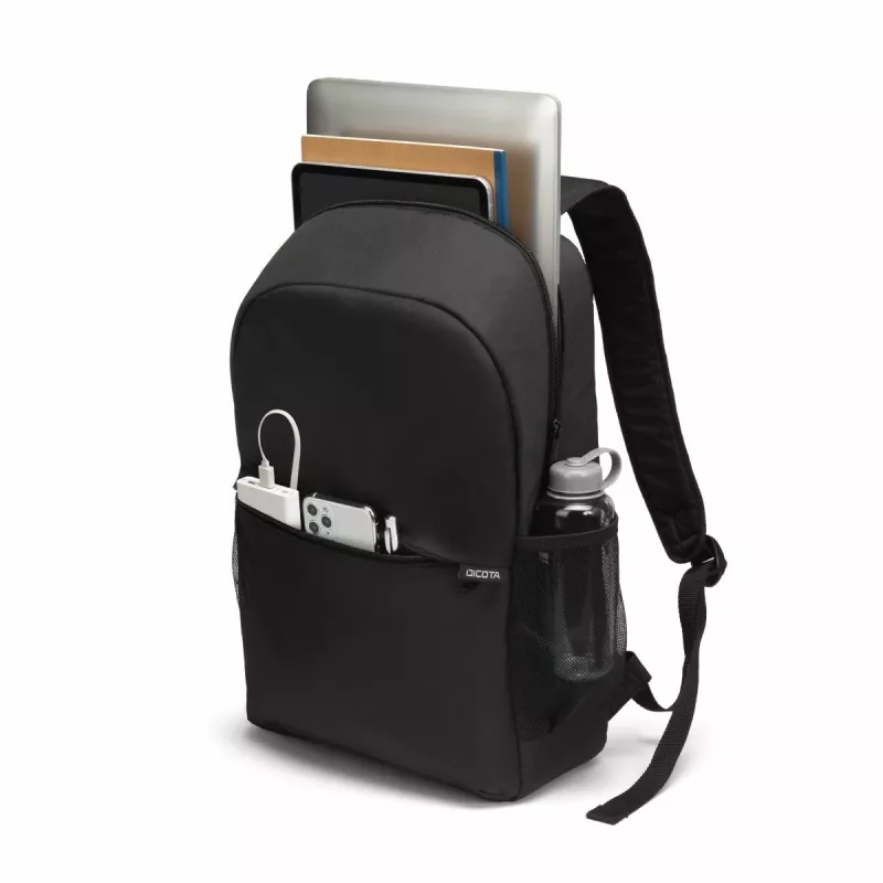 DICOTA Backpack One – zaino per notebook 13-16 pollici – nero / 300d poliestere PET riciclato