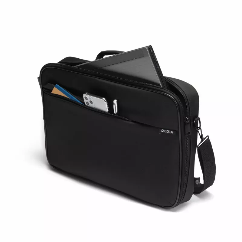 DICOTA Multi One - borsa per notebook 15-17.3in - nero / 300d poliestere PET riciclato