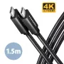 Cavo Axagon BUCM32-CM15AB SPEED+ USB-C <> USB 20Gbps/100W 1,5 m