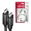 Cavo Axagon BUCM32-CM15AB SPEED+ USB-C <> USB 20Gbps/100W 1,5 m