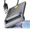 Lettore di smart card/ID USB-A Axagon CRE-SM3T, piatto, USB 2.0, 1,3 m, nero, 56 g