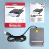 Lettore di smart card/ID USB-A Axagon CRE-SM3T, piatto, USB 2.0, 1,3 m, nero, 56 g