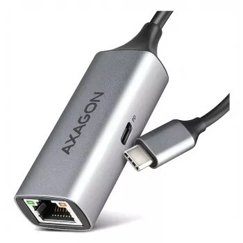 Adattatore USB-C Gigabit Ethernet Axagon ADE-TXPD con PD 100W
