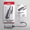 Adattatore USB-C Gigabit Ethernet Axagon ADE-TXPD con PD 100W