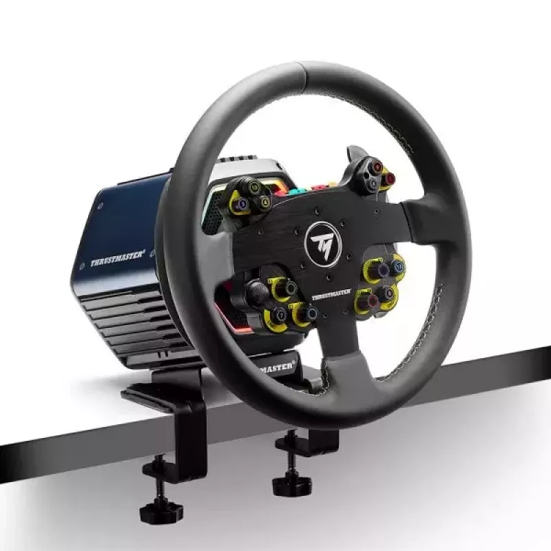 Thrustmaster Evo Racing 32R Leather nero, giallo volante PC, PlayStation 4, PlayStation 5, Xbox, Xbox One