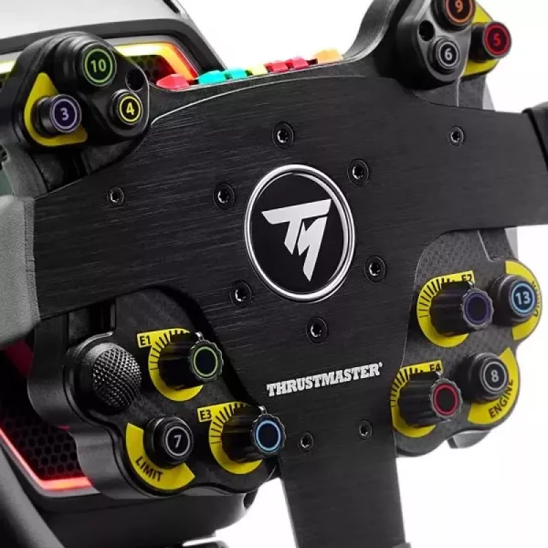 Thrustmaster Evo Racing 32R Leather nero, giallo volante PC, PlayStation 4, PlayStation 5, Xbox, Xbox One