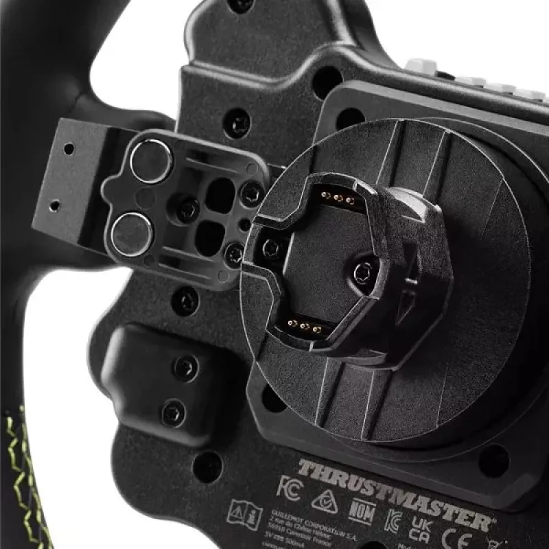 Thrustmaster Evo Racing 32R Leather nero, giallo volante PC, PlayStation 4, PlayStation 5, Xbox, Xbox One