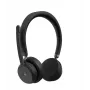 Cuffie wireless VoIP Lenovo con archetto per ufficio/call center Bluetooth nero