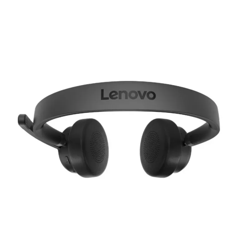 Cuffie wireless VoIP Lenovo con archetto per ufficio/call center Bluetooth nero