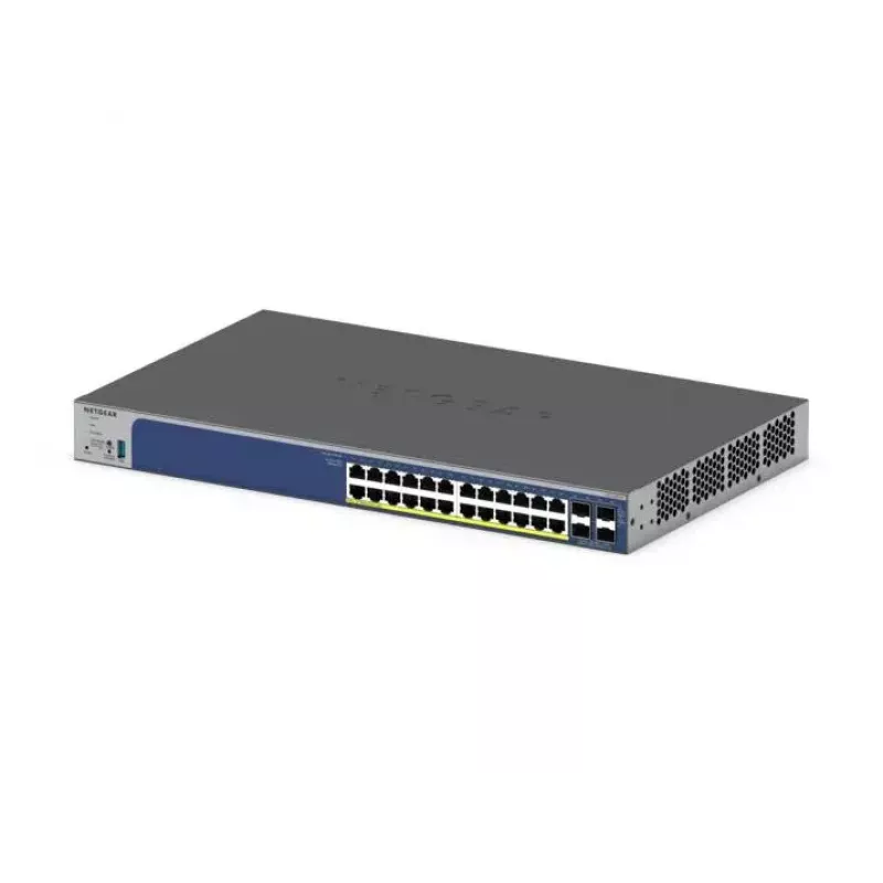 Switch smart stackable NETGEAR 28 porte PoE Gigabit/10G (GS728TXP)