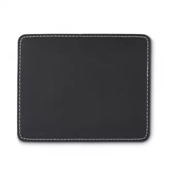 Tappetino per mouse Hama Leather Look nero 00126856