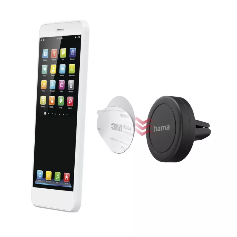 Hama supporto passivo magnetico per cellulare smartphone nero 00201517