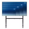 Neomounts MOVE Go XL FL50-575BL1 carrello per TV 65-110 pollici, max 125 kg, altezza regolabile 129-139 cm, VESA 100x100-1100x600, bloccabile, certificato TÜV, nero
