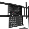 Neomounts MOVE Go XL FL50-575BL1 carrello per TV 65-110 pollici, max 125 kg, altezza regolabile 129-139 cm, VESA 100x100-1100x600, bloccabile, certificato TÜV, nero