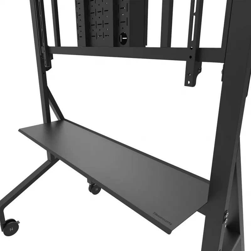 Neomounts MOVE Go XL FL50-575BL1 carrello per TV 65-110 pollici, max 125 kg, altezza regolabile 129-139 cm, VESA 100x100-1100x600, bloccabile, certificato TÜV, nero