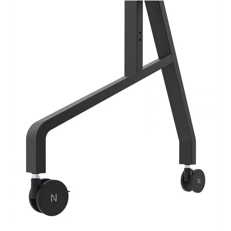 Neomounts MOVE Go XL FL50-575BL1 carrello per TV 65-110 pollici, max 125 kg, altezza regolabile 129-139 cm, VESA 100x100-1100x600, bloccabile, certificato TÜV, nero