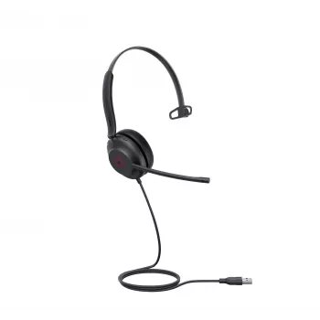 Yealink UH35 Mono Teams cuffia USB-A, con filo, 20 - 20000 Hz, ufficio/call center, 96,5 g, cuffia, nero