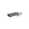 ICY BOX IB-DK4050-CPD con filo USB 3.2 Gen 1 (3.1 Gen 1) Type-C antracite