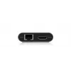 ICY BOX IB-DK4050-CPD con filo USB 3.2 Gen 1 (3.1 Gen 1) Type-C antracite