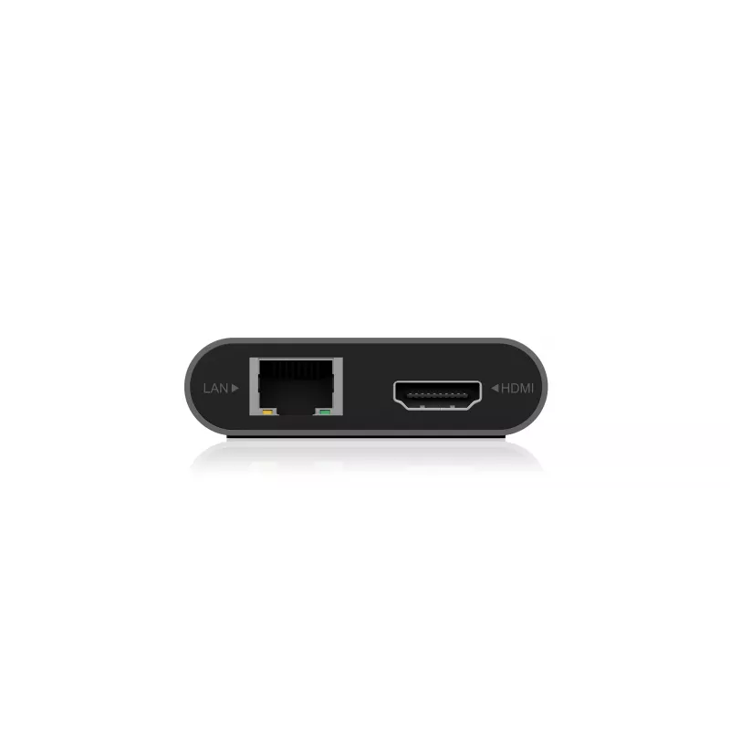 ICY BOX IB-DK4050-CPD con filo USB 3.2 Gen 1 (3.1 Gen 1) Type-C antracite